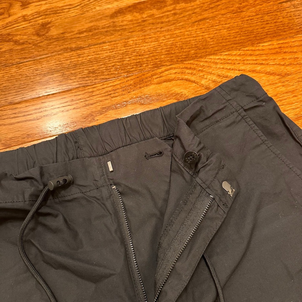 GAP Cargo Pants Mens Large 29" Black Paratrooper Baggy Street Y2K Elastic Waist - Picture 7 of 16